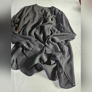 Vince blouse sz 10 black voice pullover